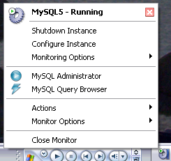 Il MySQL System Tray Monitor